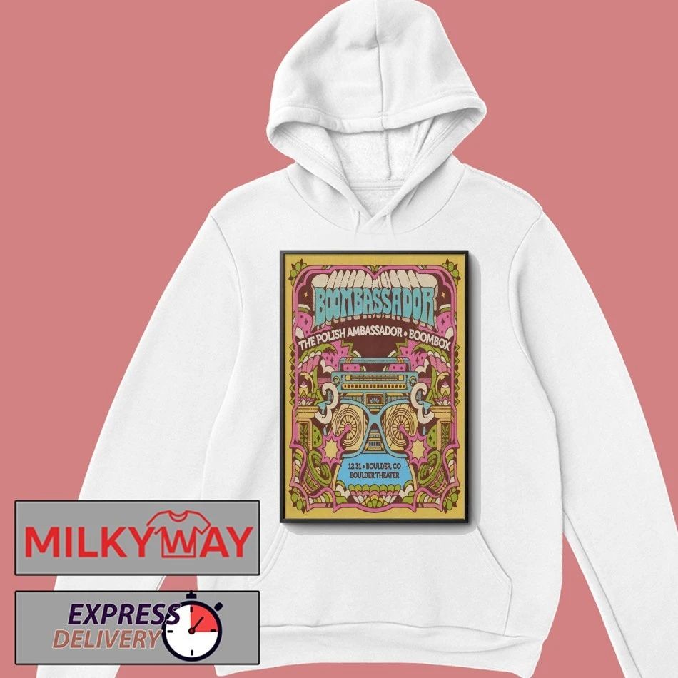 The Polish Ambassador And BoomBox 12.31.2025 Boulder CO Poster shirt