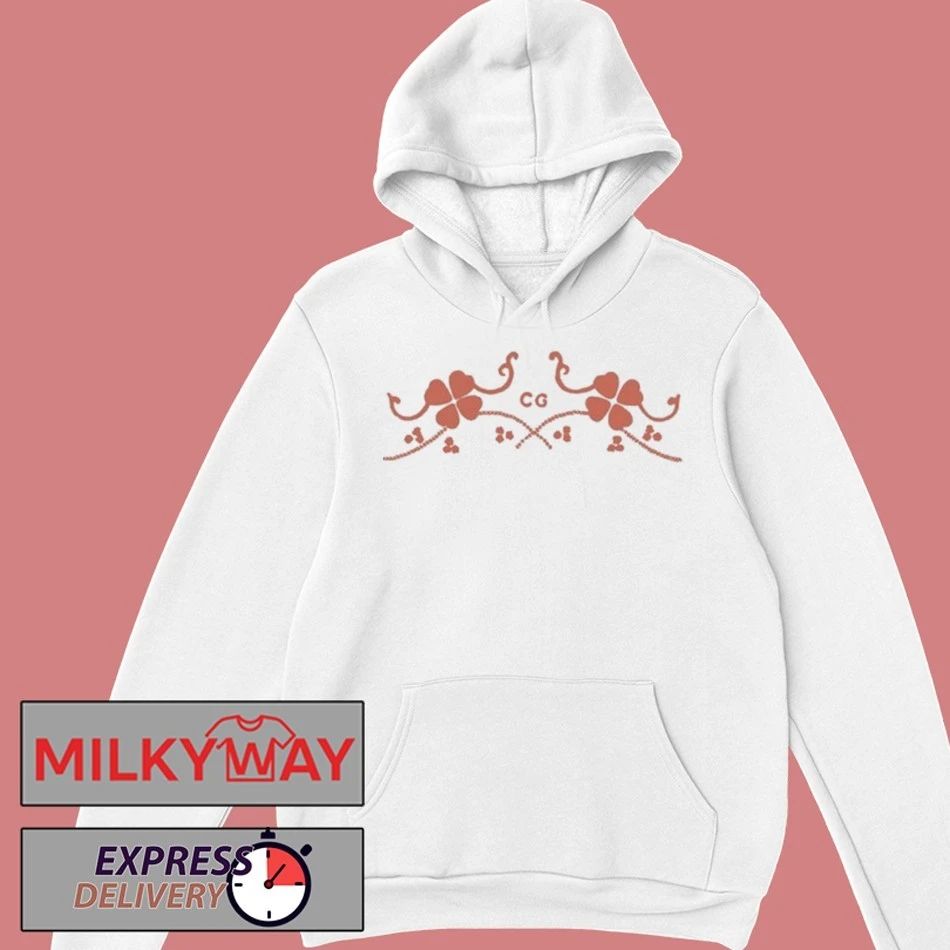 Conan Gray White With CG Red Clover Shirt