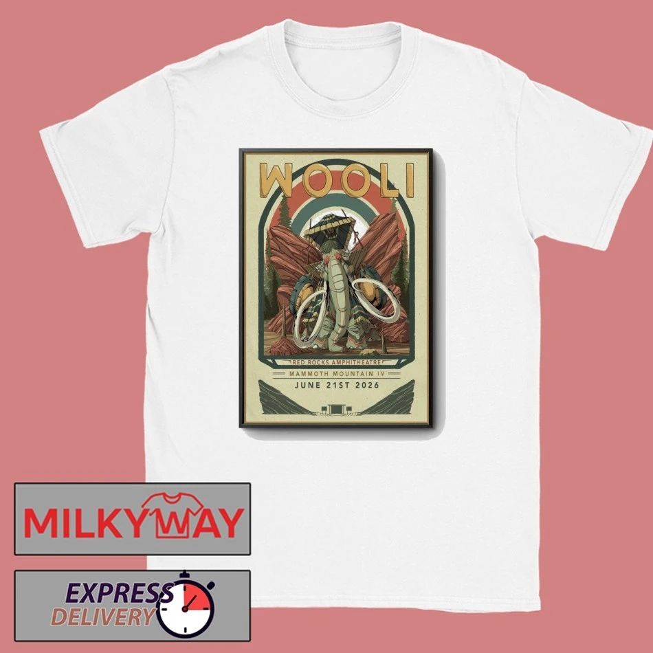 Wooli Poster June 21 2026 Mammoth Mountain IV shirt