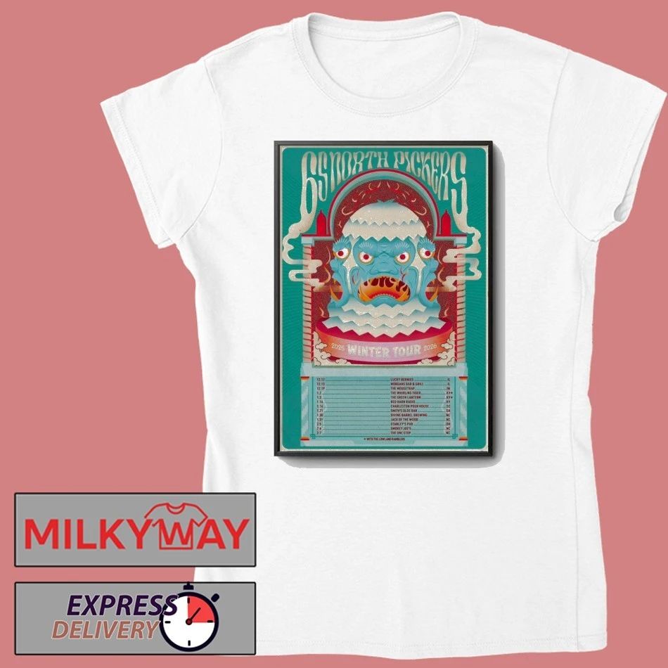 65 North Pickers Winter Tour 25 26 Poster shirt