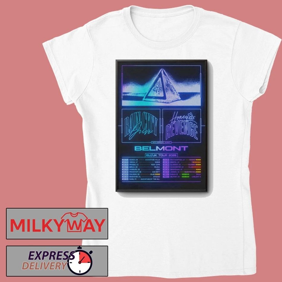 Honey Revenge And Rain City Drive EU-UK Tour 26 Poster shirt