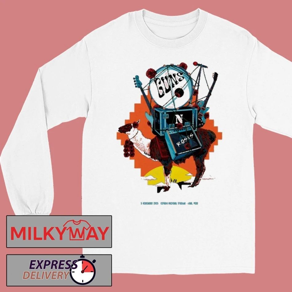 Guns N’ Roses Fall Tour 2025 Estadio Nacional T Shirt