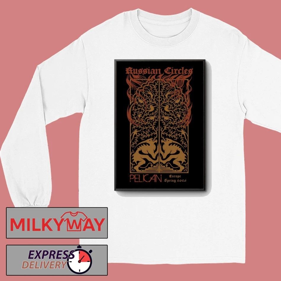 Russian Circles Europe Spring 2026 Tour Poster shirt