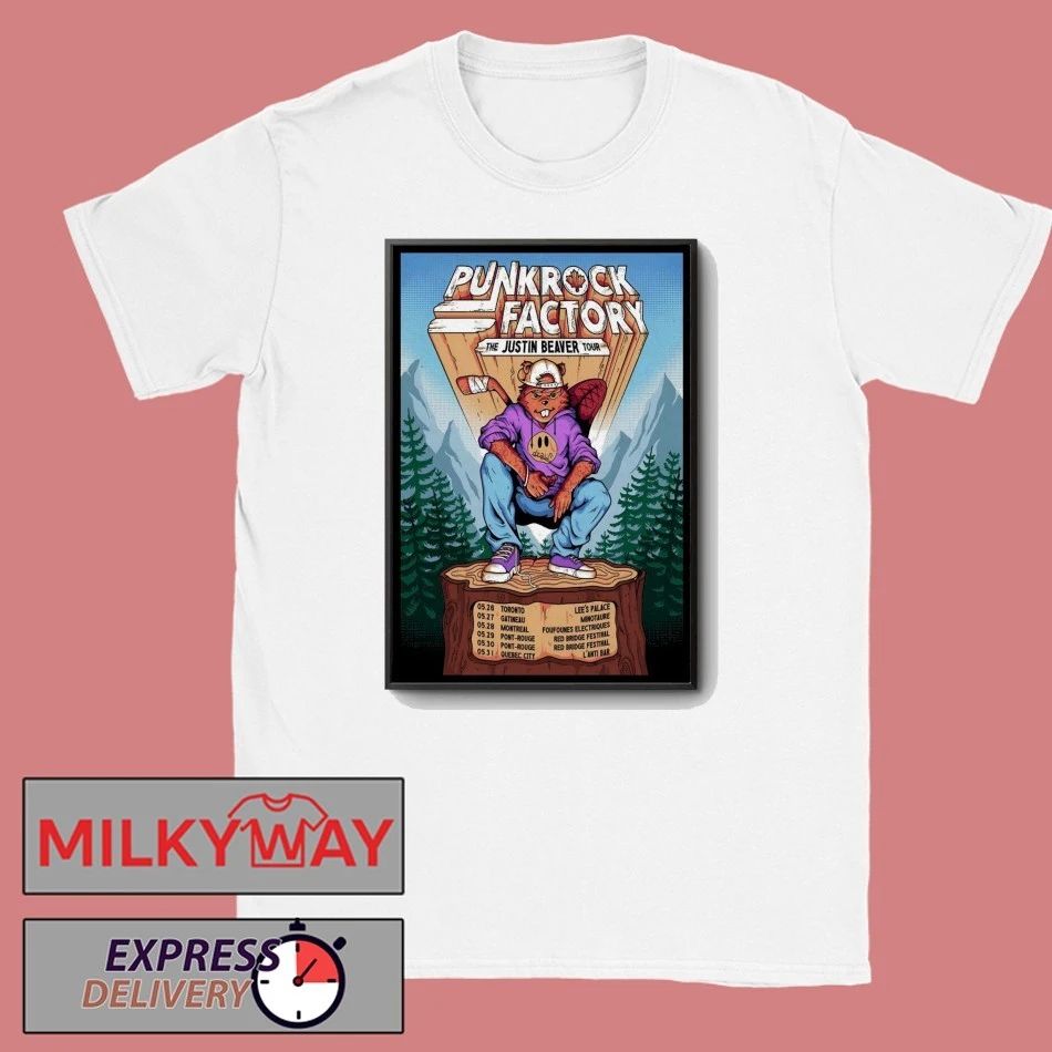 Punk Rock Factory 2026 The Justin Beaver Tour Poster shirt