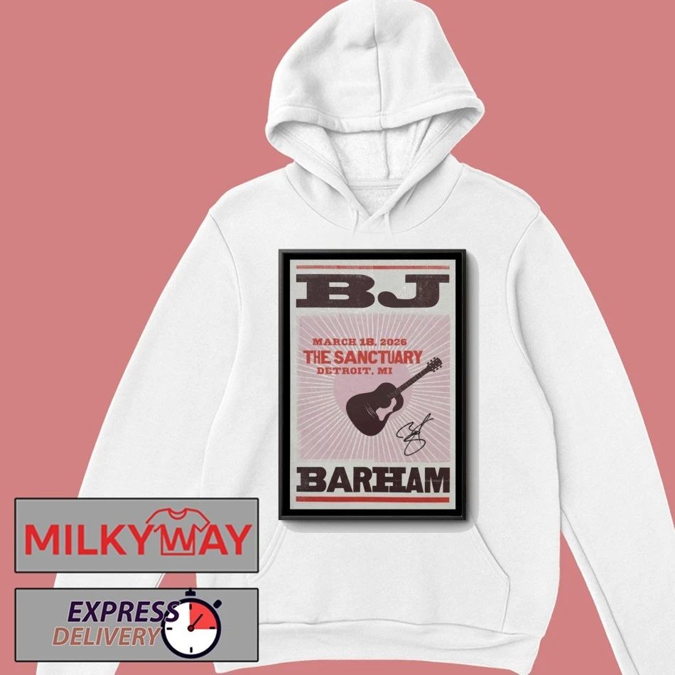 Poster BJ Barham The Sanctuary Detroit, Hamtramck March 18 2026 shirt