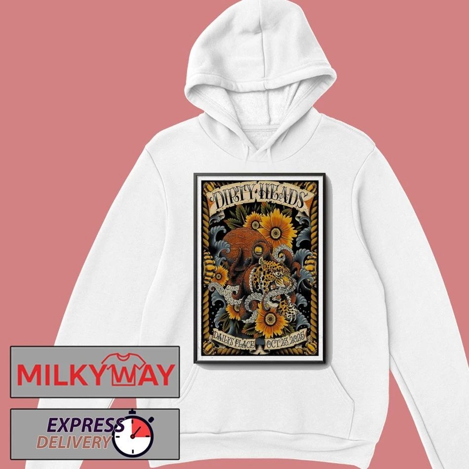 Dirty Heads Tour The Daily’s Place Oct 23 2025 Poster shirt