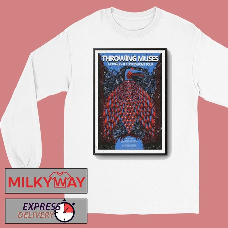 Throwing Muses Moonlight Concessions Apr 2026 Tour Poster shirt