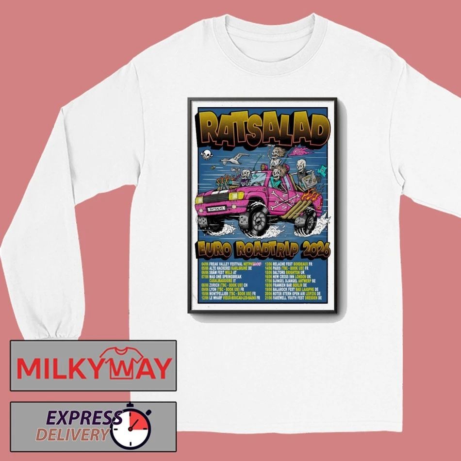 Ratsalad Euro Roadtrip 2026 Shows Poster shirt