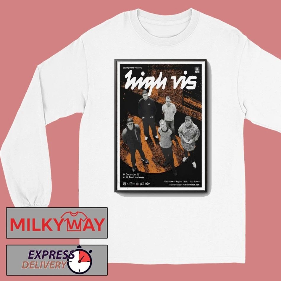 High Vis Fall Tour 2025 Mr Fox Livehouse Poster shirt