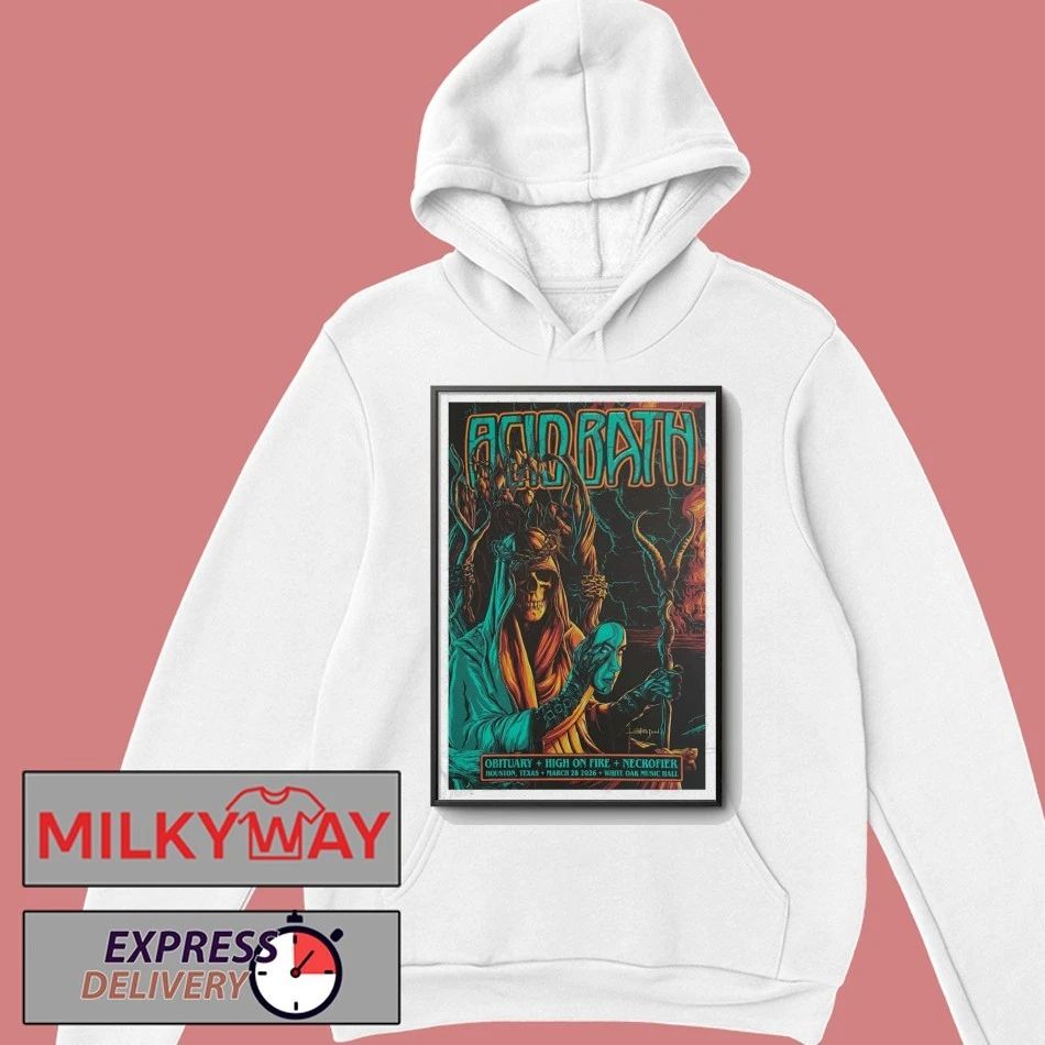 Acid Bath Concert Tour in Houston, TX Mar 28, 2026 Poster shirt