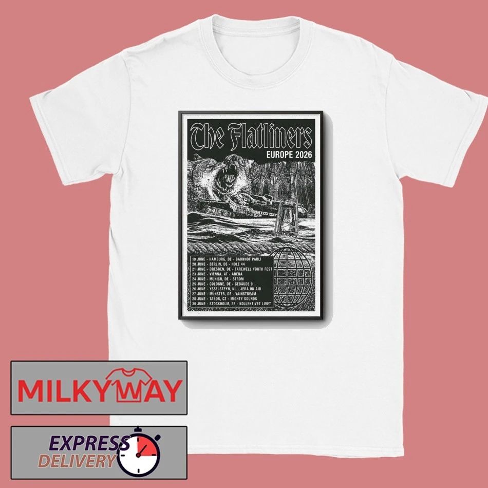 The Flatliners EU 2026 Shows Poster shirt