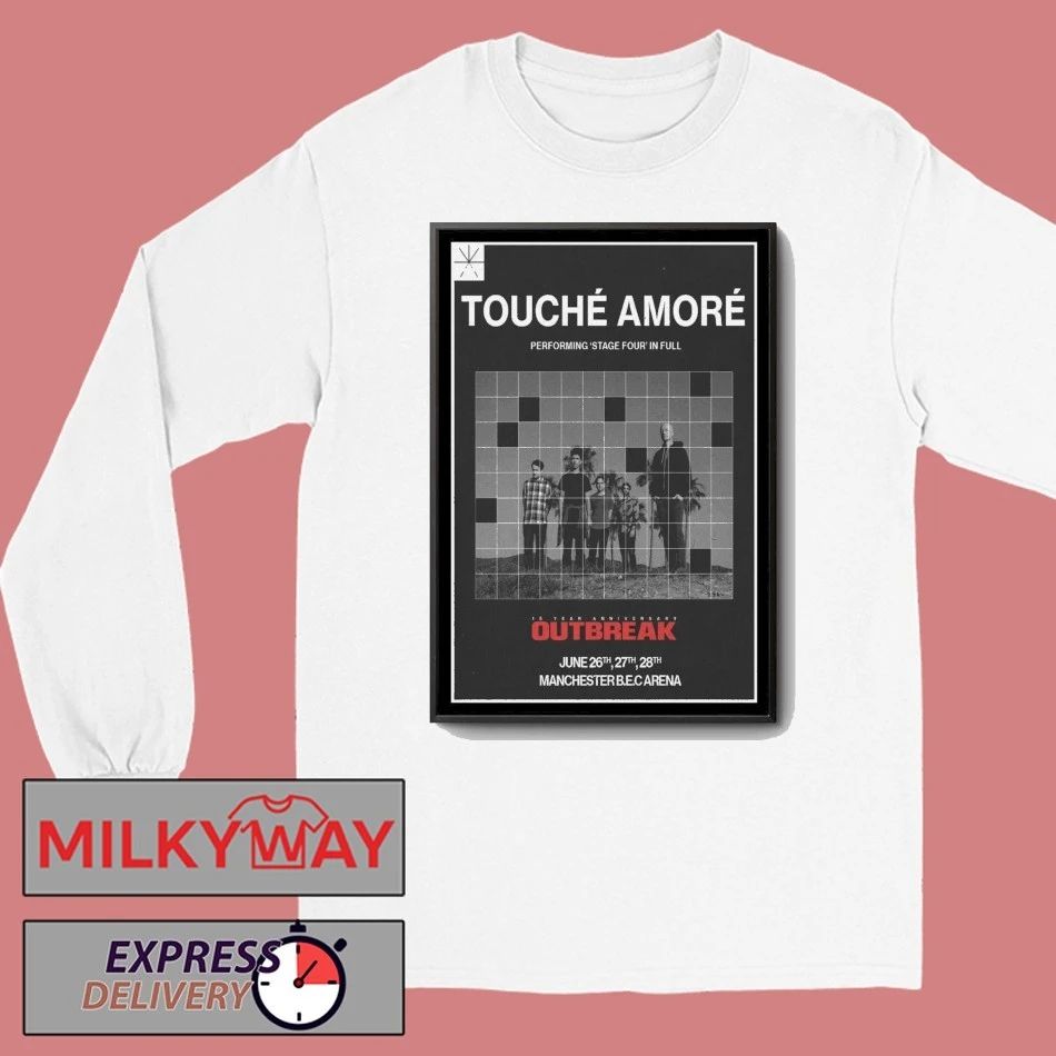 Touche Amore June 26-28 2026 Manchester BEC Poster shirt