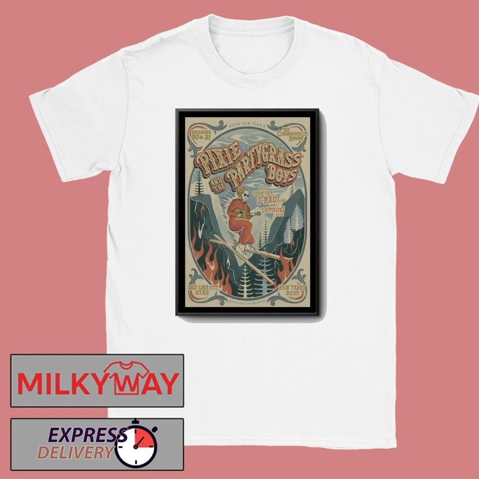 Pixie and The Partygrass Boys Dec 30-31, 2025 The Commonwealth Room, Salt Lake City, UT Poster shirt