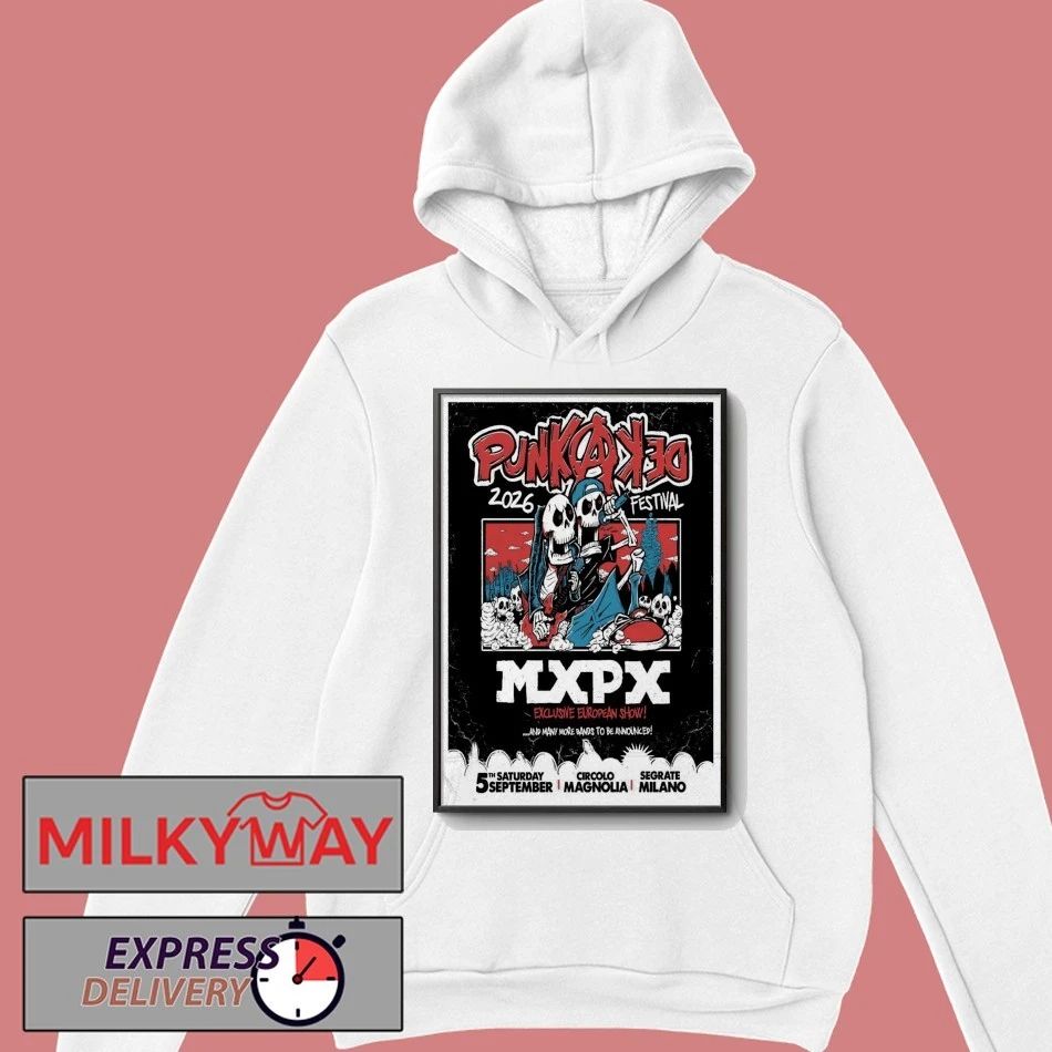 MXPX Punkadeka Festival On Sept 5 2026 In Segrate Milano Poster shirt