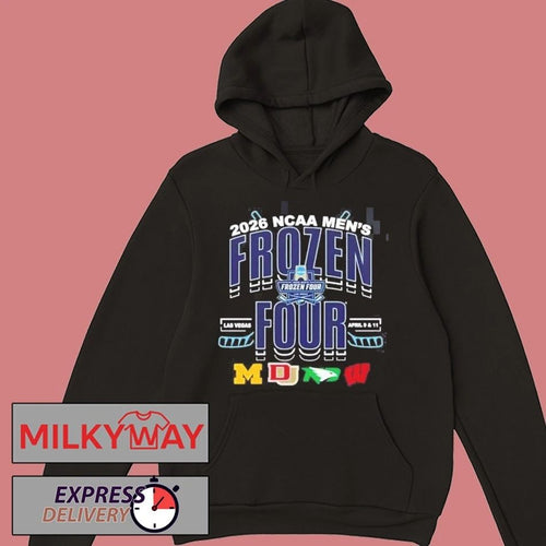 2026 NCAA Frozen Four Las Vegas Teams Matchup Logo T-Shirt