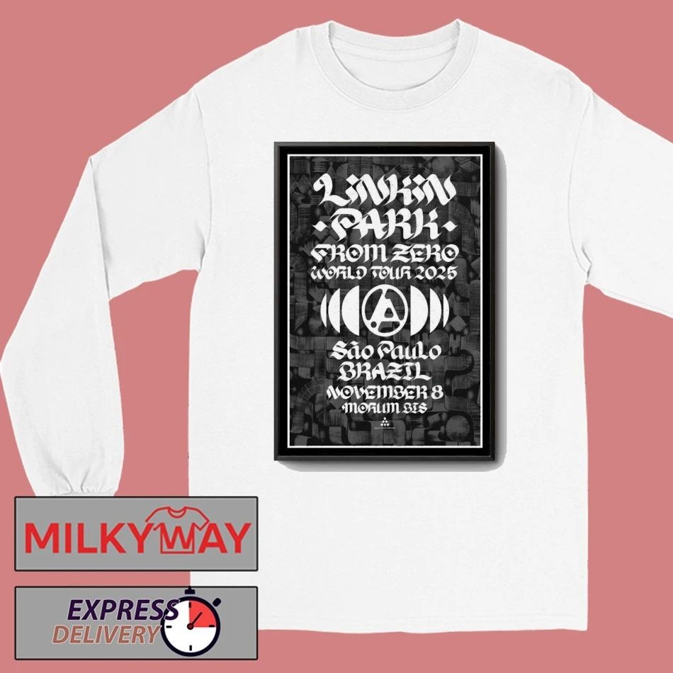 Linkin Park Morumbi Stadium São Paulo, Brazil Nov 8 2025 Poster shirt