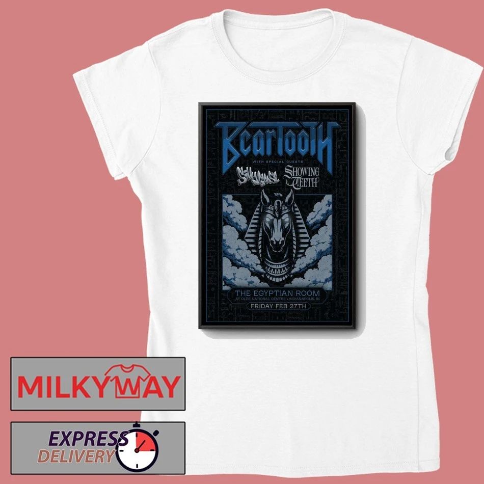 Poster Beartooth Feb 27 2026 The Egyptian Room Indianapolis, IN shirt