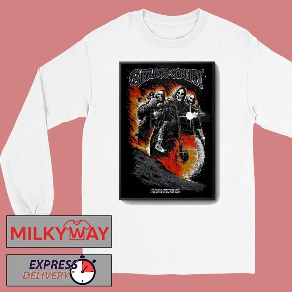 Orange Goblin 2025 Live At Up In Smoke Show Poster shirt