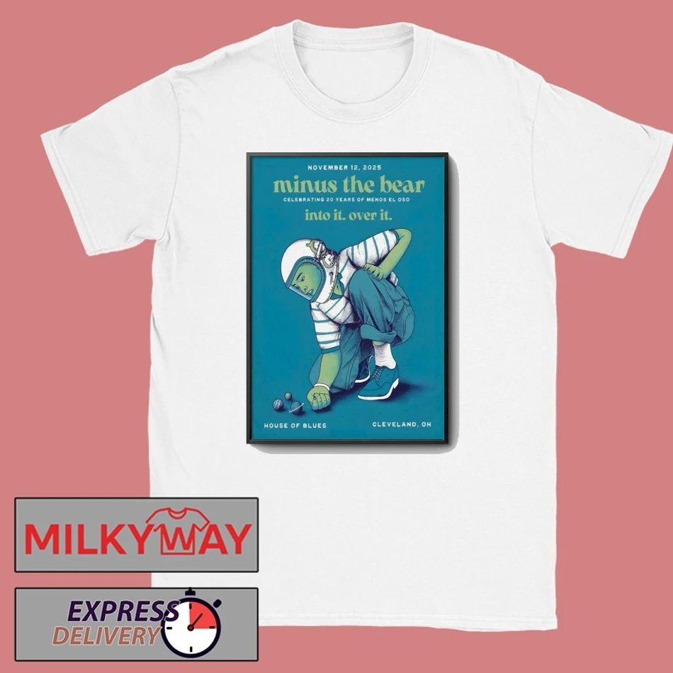 Minus The Bear Nov 12 2025 House of Blues Cleveland OH Poster shirt