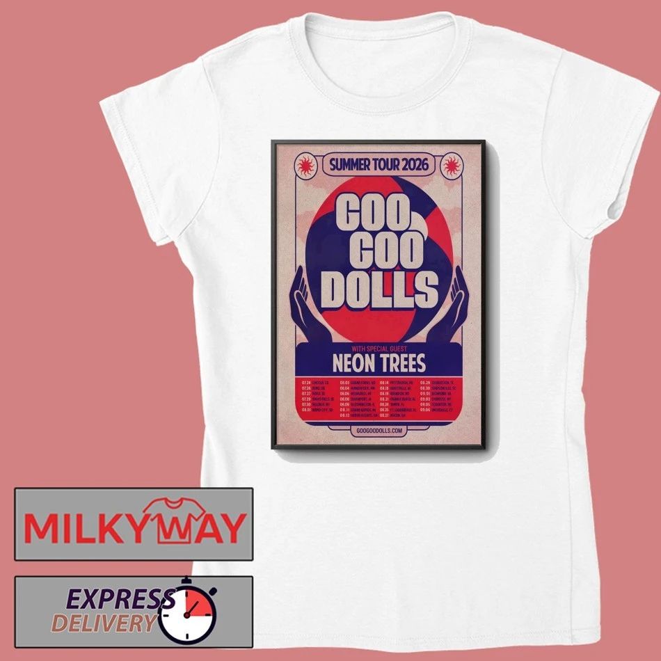 Goo Goo Dolls Poster 2026 Summer Tour shirt