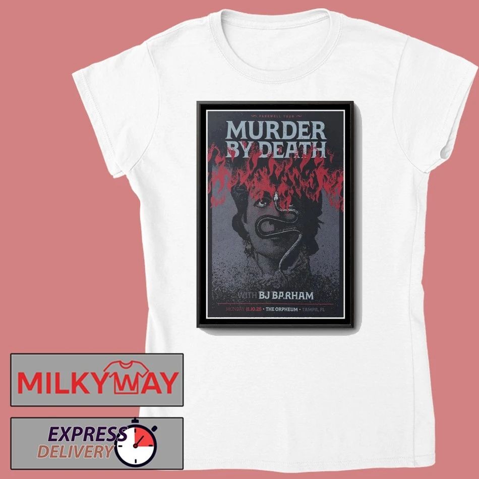 Murder By Death Tampa, FL Nov 10 2025 Poster shirt