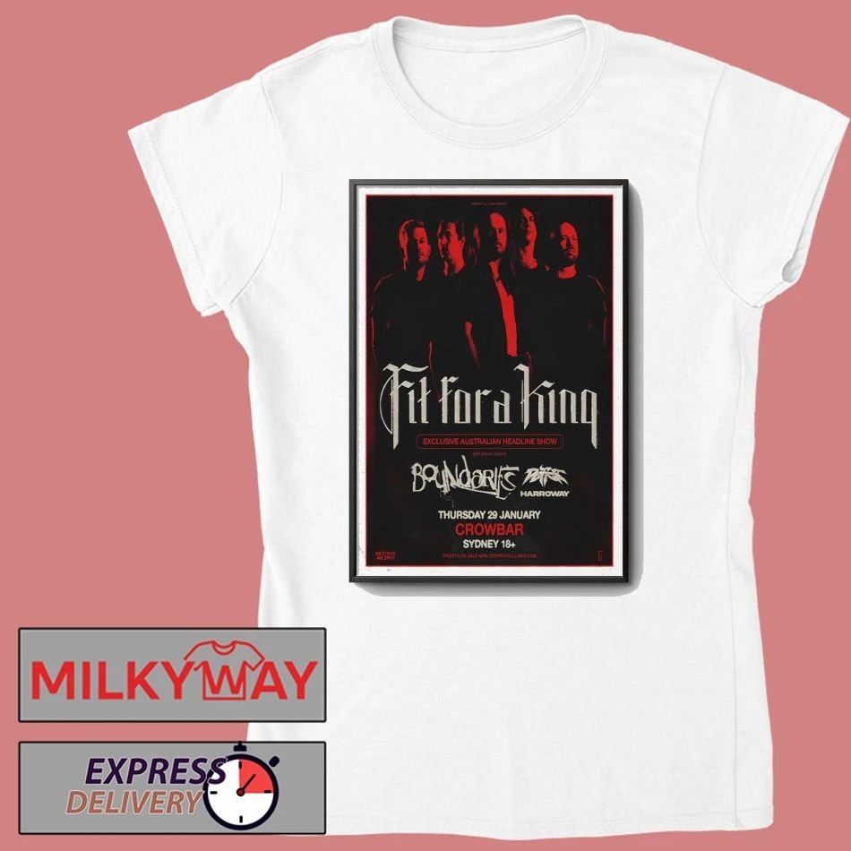 Fit For A King Exclusive Sydney Headline Show Sydney, NSW Tour 29 Jan 2026 Poster shirt