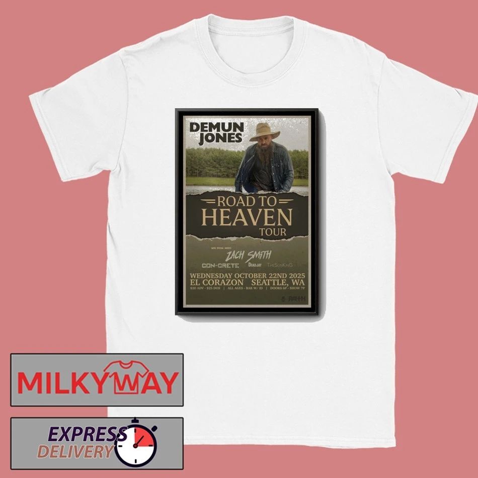 Demun Jones Fall Tour 2025 El Corazon Seattle WA Poster shirt