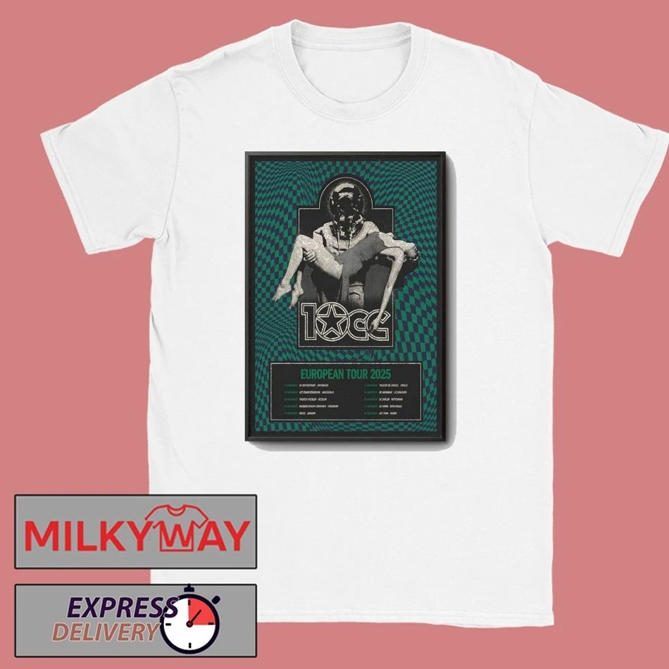 10cc EU Tour 2025 Poster shirt