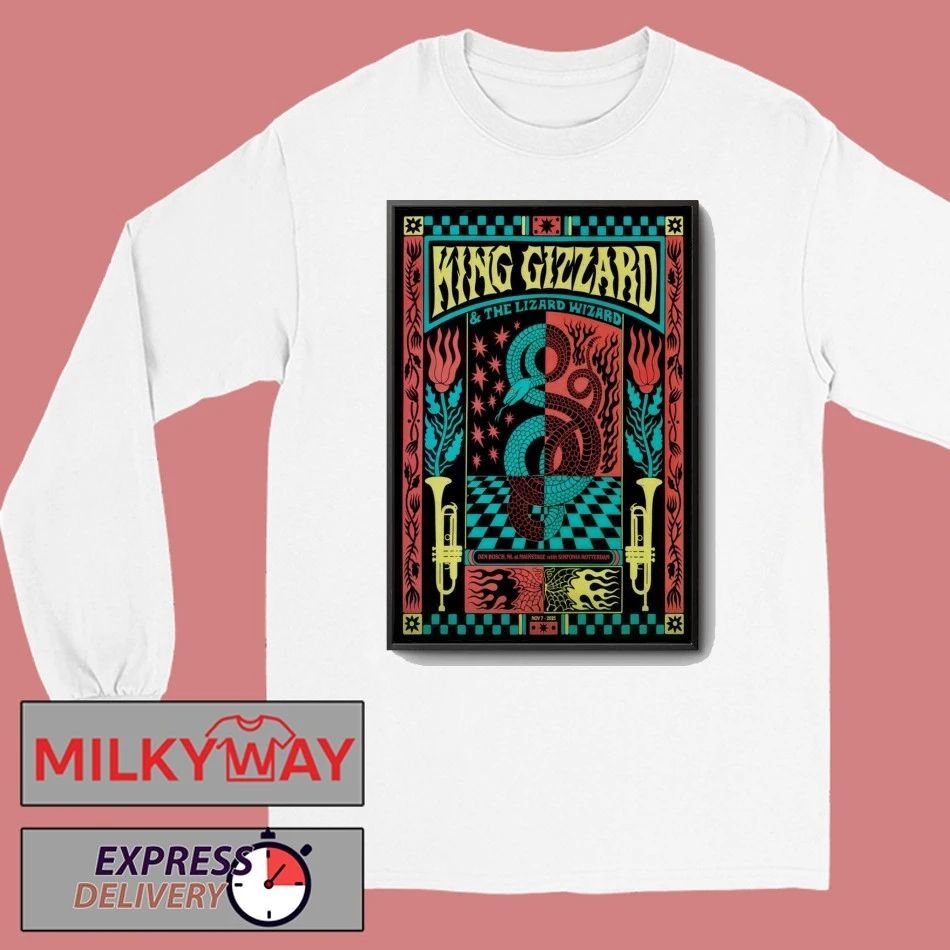King Gizzard And The Lizard Wizard Nov 7 2025 At MAINSTAGE In Den Bosch Netherlands Poster shirt