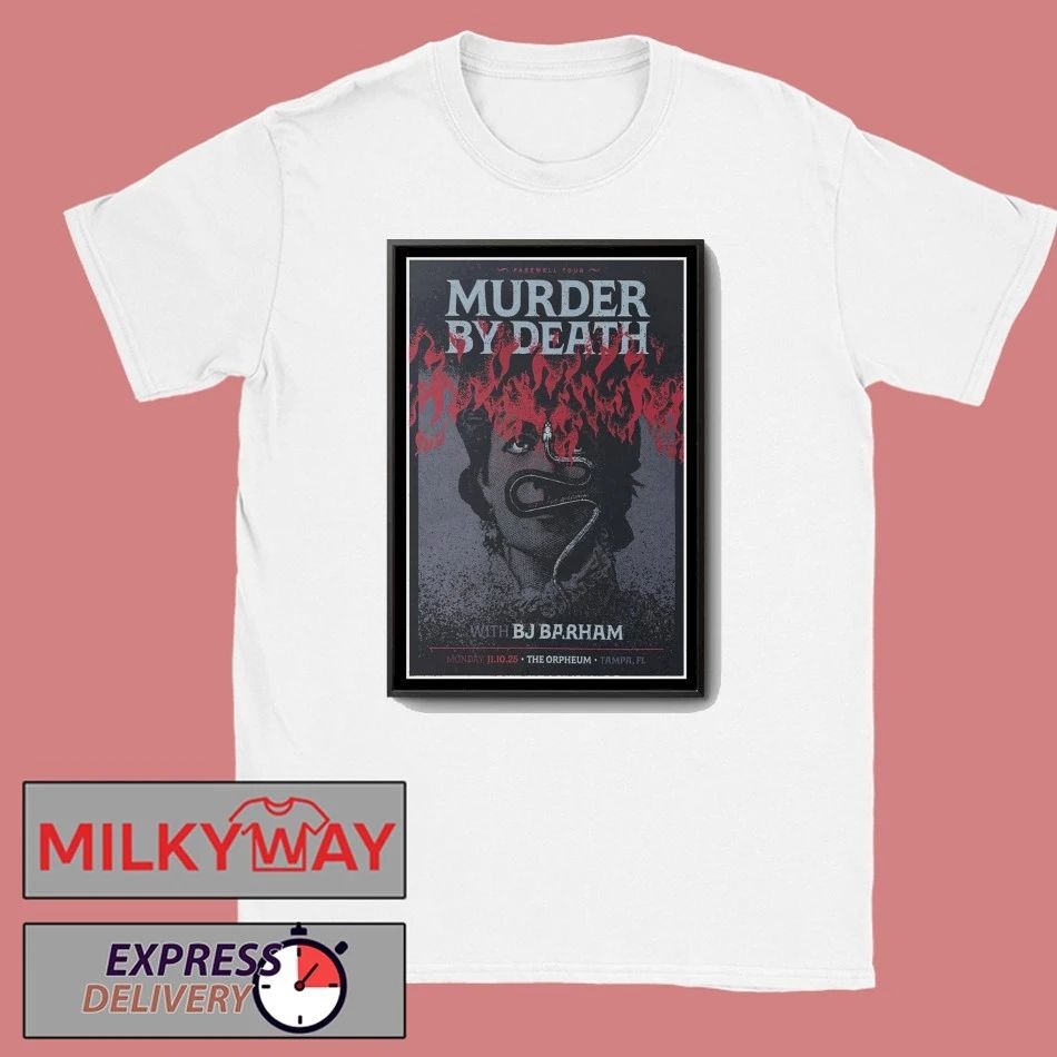 Murder By Death Tampa, FL Nov 10 2025 Poster shirt