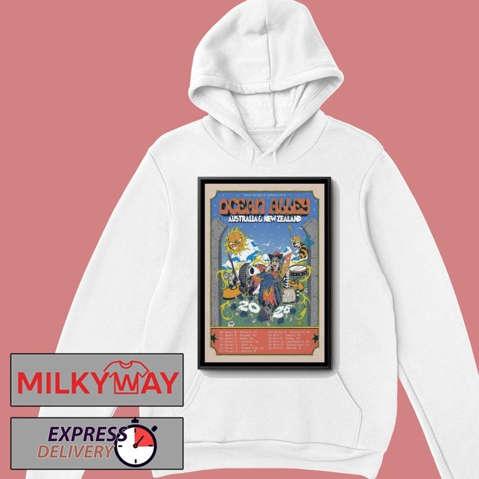 Poster Ocean Alley Australia & New Zealand 2026 shirt