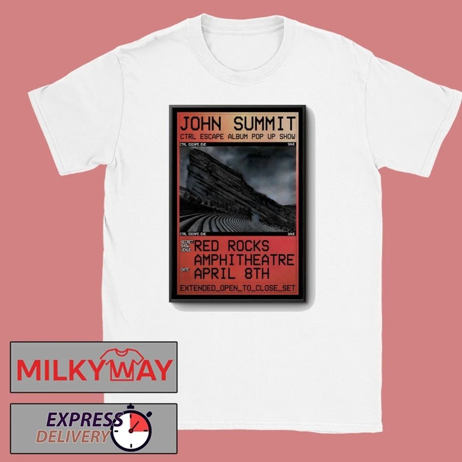 John Summit At Red Rocks Amphitheatre On Apr 8 2026 Poster T-Shirt