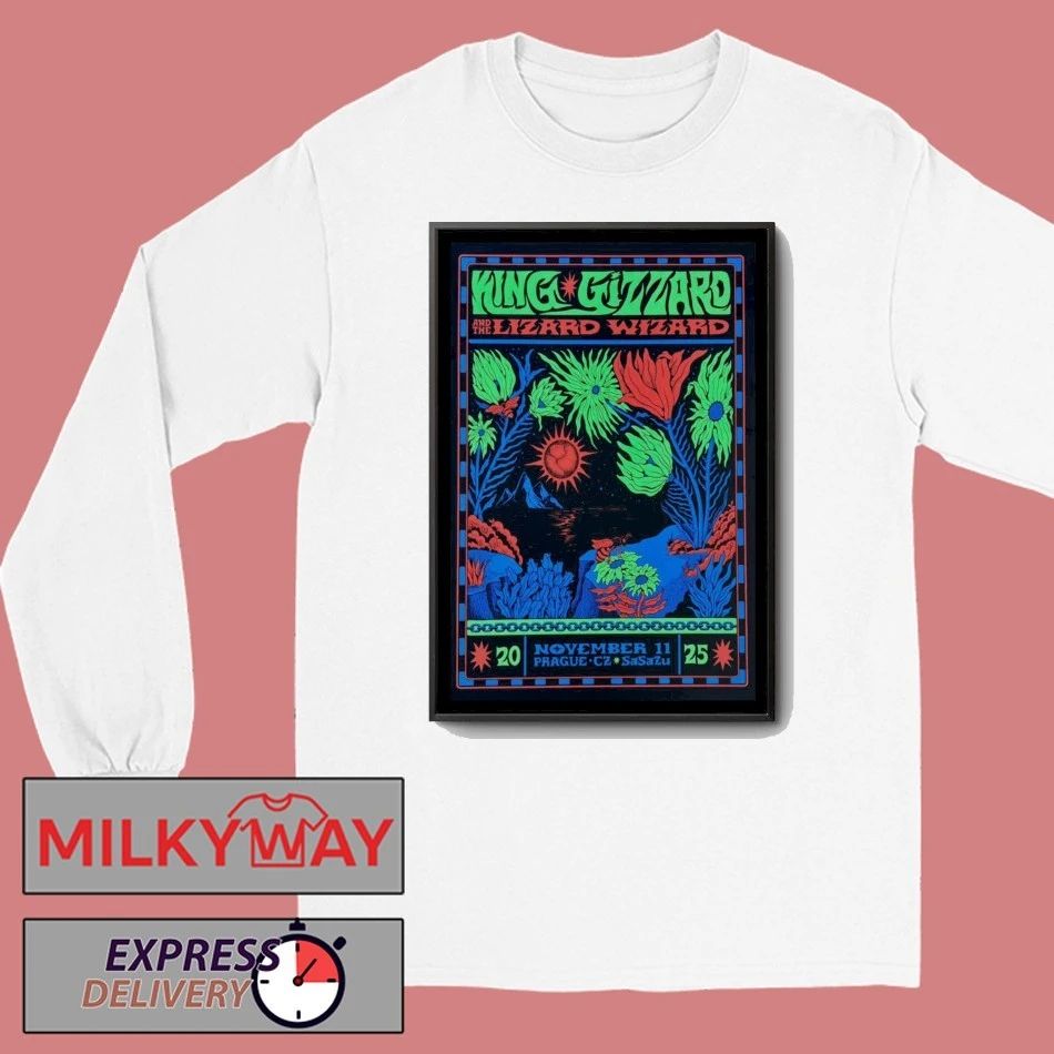 King Gizzard And The Lizard Wizard 2025-11-11 SaSaZu Prague, Czech Republic Poster shirt