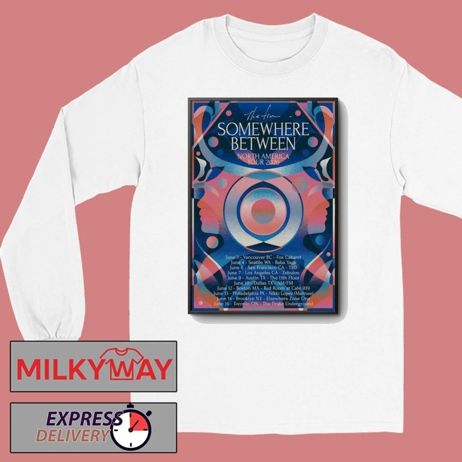 Somewhere Between 2026 North America Tour Poster shirt