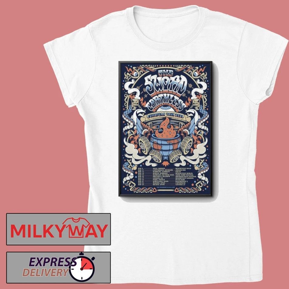 The Sword And Earthless 2026 EU Tour Poster shirt