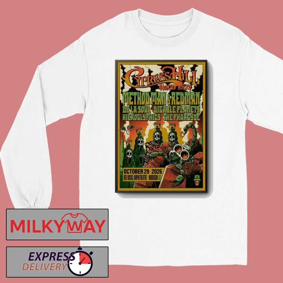 Cypress Hill At Red Rocks Amphitheatre On Oct 29 2026 Poster shirt