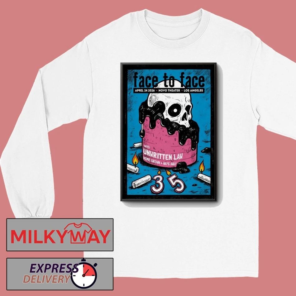 Face To Face Tour Los Angeles CA On Apr 24 2026 Poster shirt