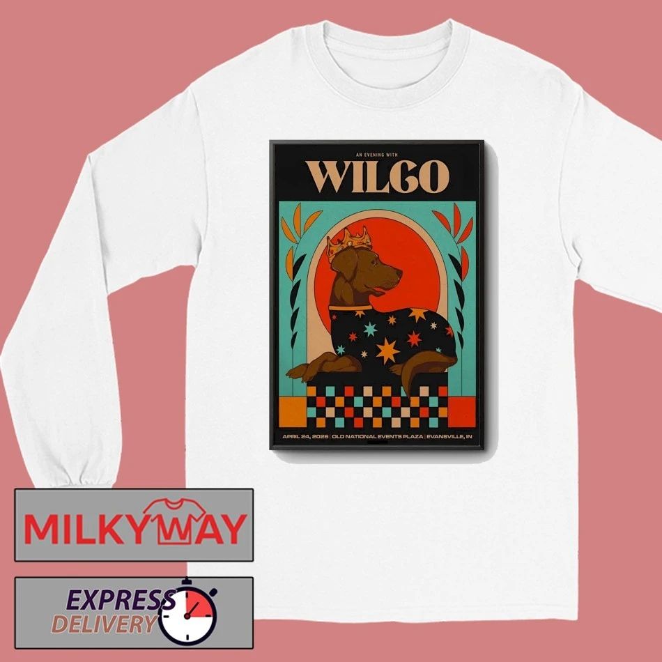 Wilco Apr 24 2026 Old National Events Plaza in Evansville IN Poster shirt