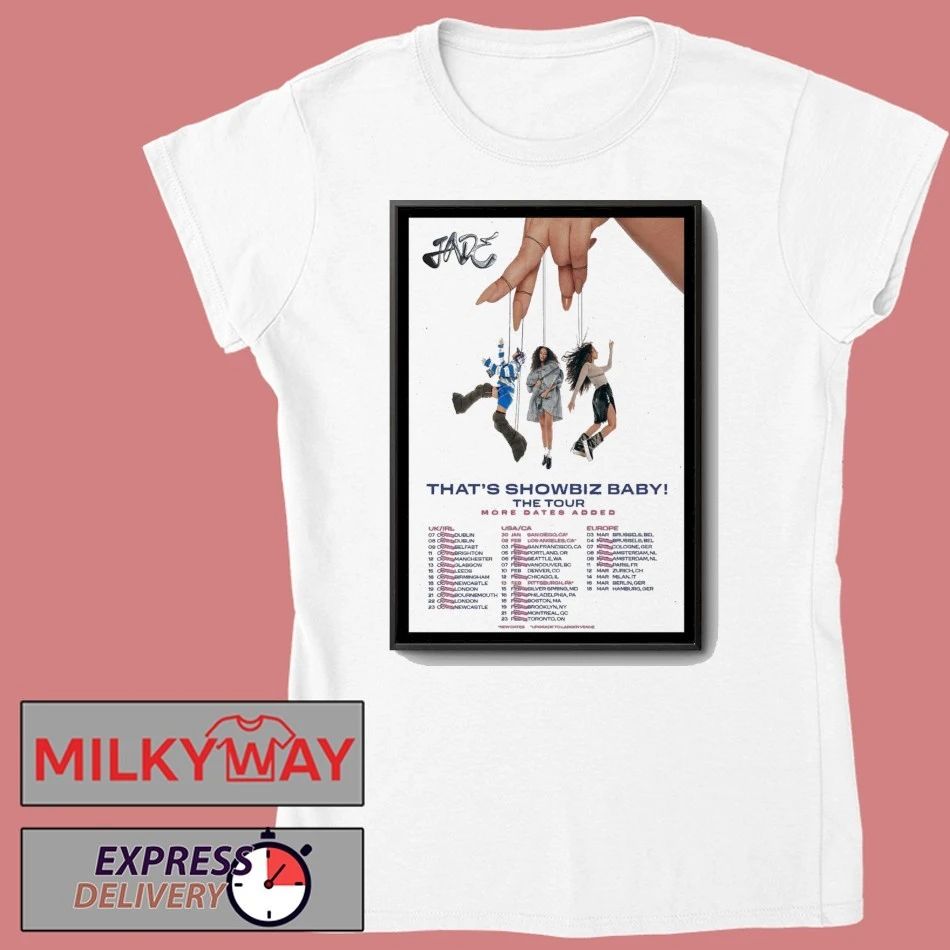 JADE That’s Showbiz Baby The Tour 2025-2026 Poster shirt