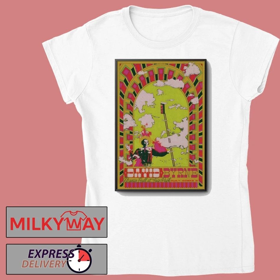 David Byrne Nov 28 2025 Music Hall At Fair Park Show Poster shirt