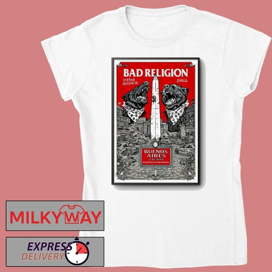 Bad Religion April 22 2026 In Buenos Aires Argentina Poster shirt