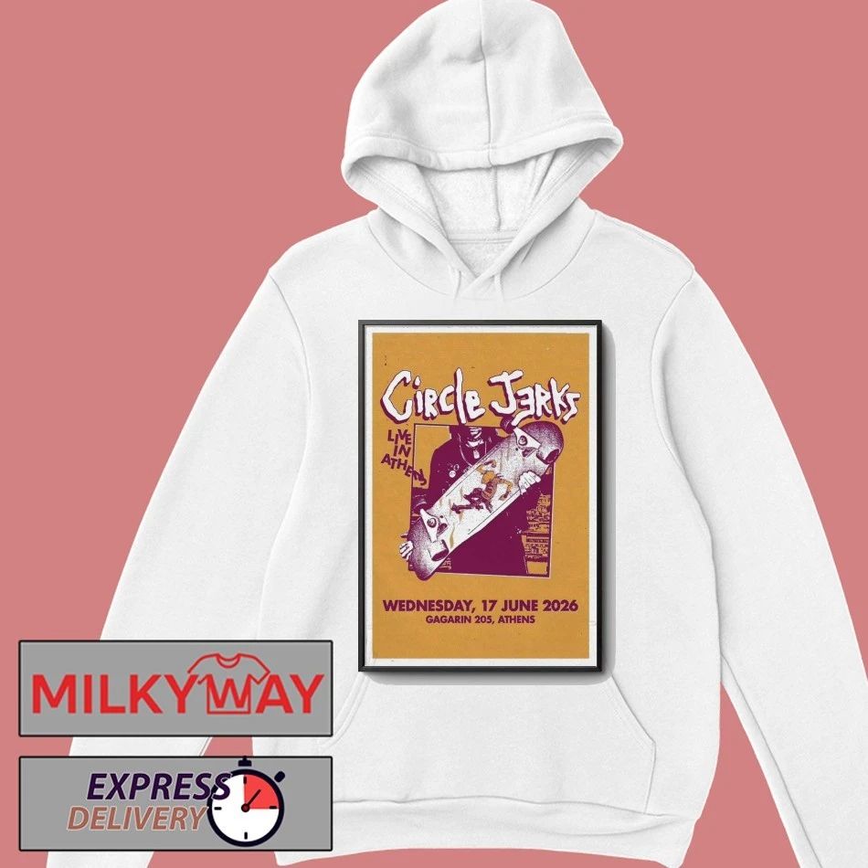 Circle Jerks Jun 17 2026 Gararin 205 Athens Poster shirt