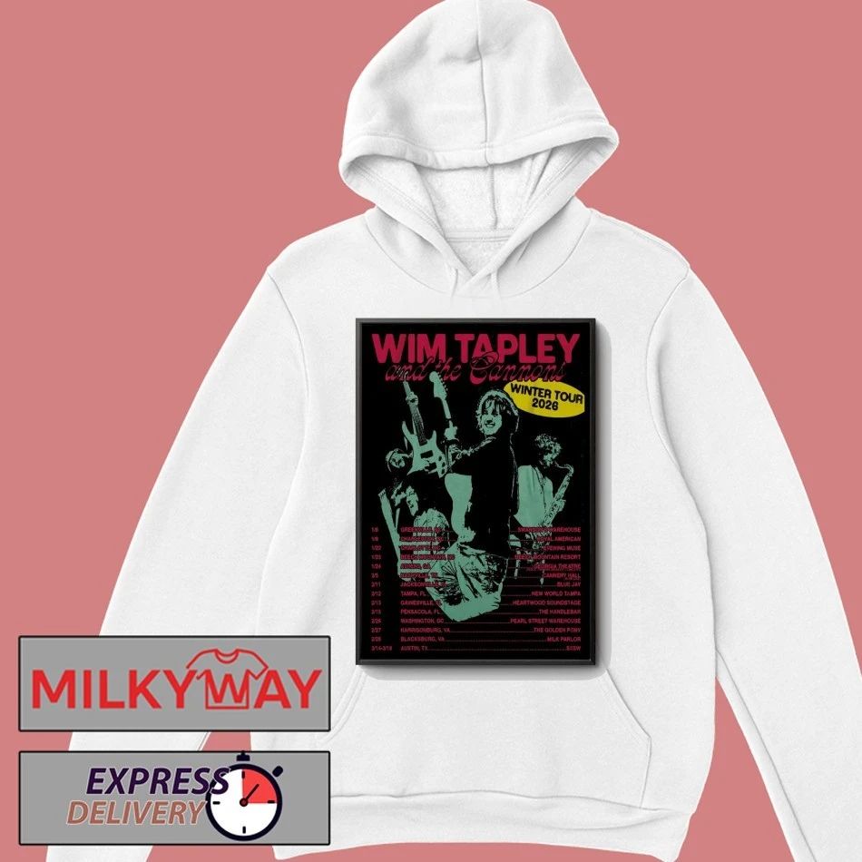 Wim Tapley And The Cannons Winter Tour 2026 Poster shirt