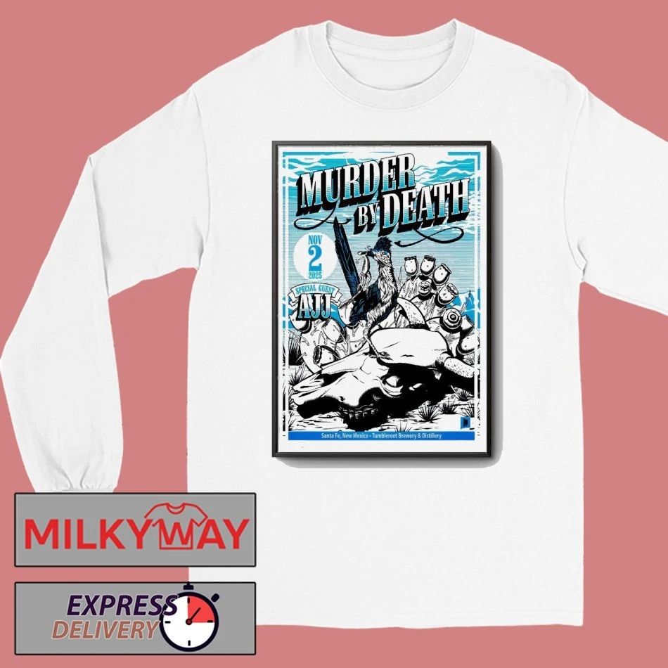 Murder By Death Nov 2 2025 Tumbleroot Brewery & Distillery Tour Poster shirt