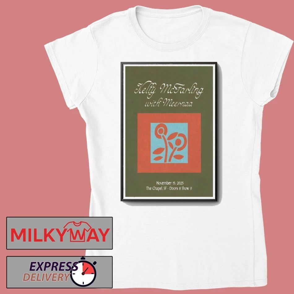 Kelly McFarling With Meernaa Nov 15 2025 The Chapel in San Francisco CA Poster shirt