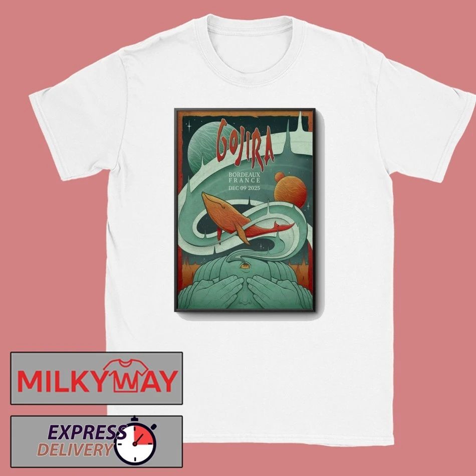 Gojira December 9 2025 In Bordeaux France Poster shirt