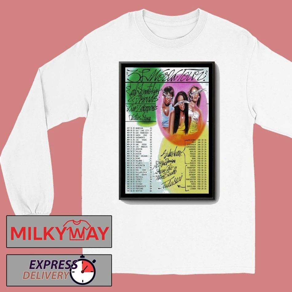3L World Tour 2025-2026 Earl Sweatshirt & Friends Poster shirt