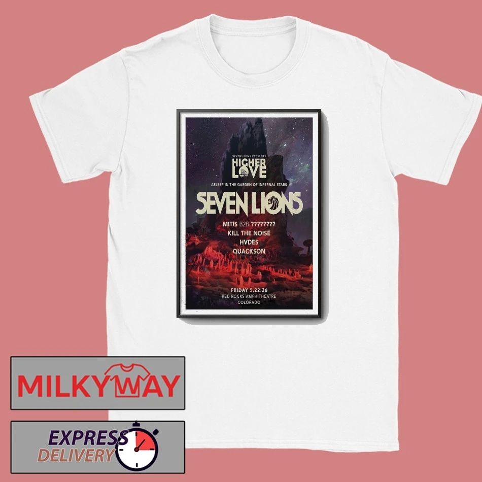 Seven Lions Fall Tour 2026 Red Rocks Park Poster New shirt