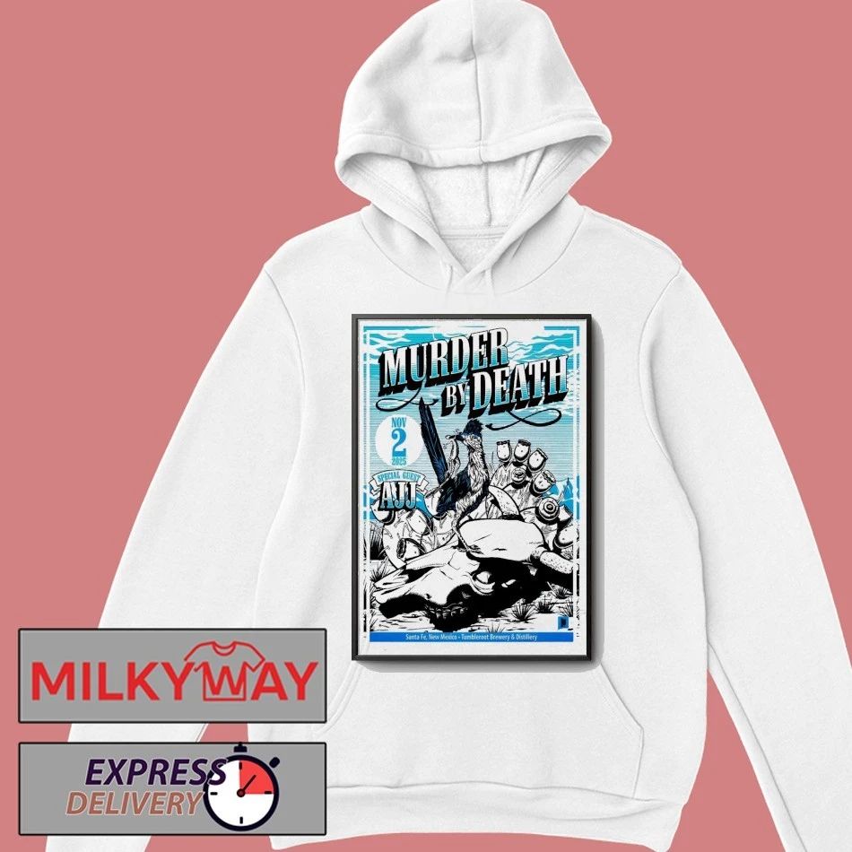 Murder By Death Nov 2 2025 Tumbleroot Brewery & Distillery Tour Poster shirt