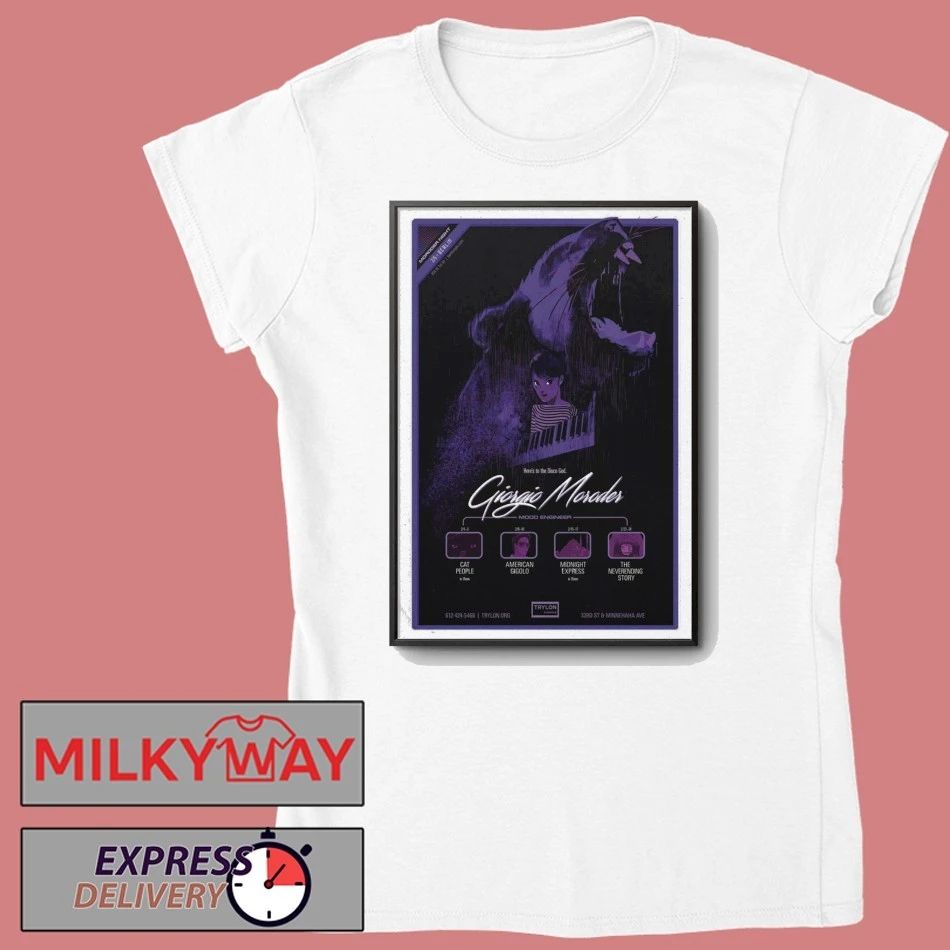 Giorgio Moroder, Mood Engineer 2026 Poster Trylon Cinema shirt